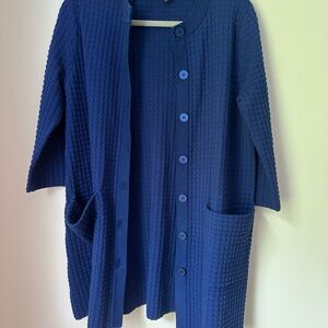 COS midnight blue Textured Women's Sweater XS